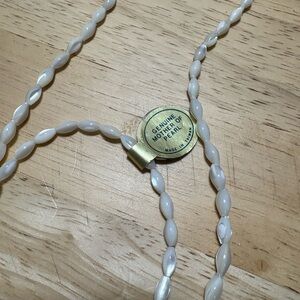 B194 Genuine Mother of Pearl Necklace and Bracelet, new with tags